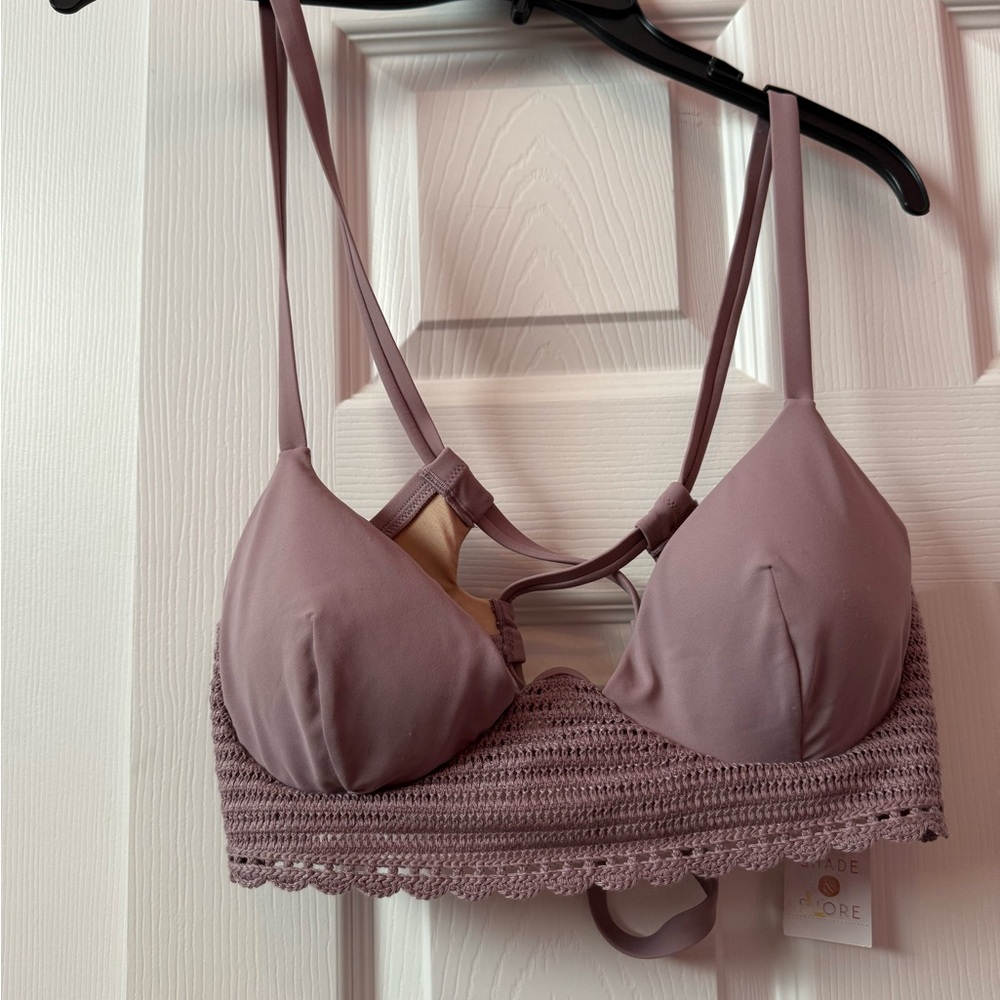 Shade & Shore Dusty Pink Swim Top